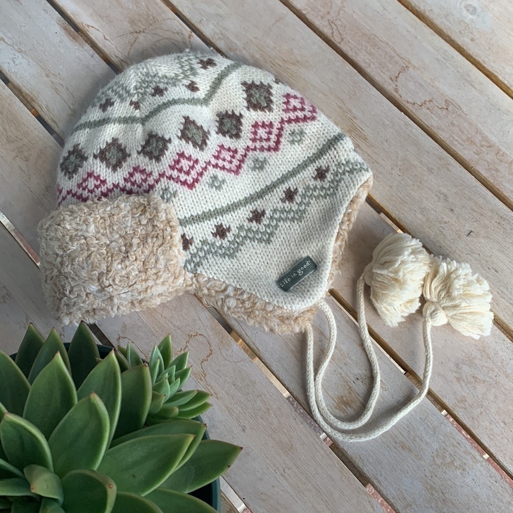 LIFE IS GOOD Earflap Winter Beanie